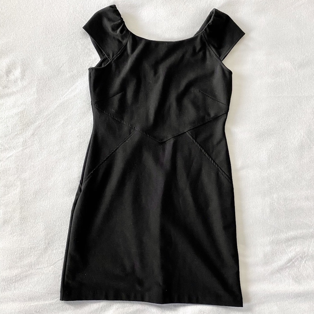 Gap Black Tailored Sheath Knit Dress, 14
